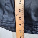 Outer Edge  Black Faux Leather Ruffled Jacket Womens 1X Whimsigoth Fall Classic Photo 2