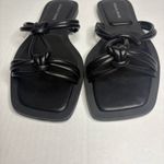 Azalea Wang Stetson Black Knotted Sandals Size 7 Slip Photo 1