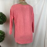 J.Jill Linen Blend Pink Woven Half Sleeve Crewneck Top XS Photo 1