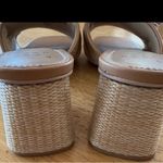A New Day  Beige Mules with Crystal Buckle rattan size 10 Photo 3