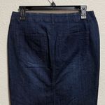 J. Jill Dark Blue Denim Smooth Fit Skirt Women's Size 4 Photo 4