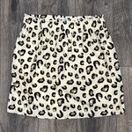 Dina Be  Leopard Print Cream, Black and Brown Skirt, Size Large Photo 0