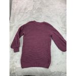 Bardot NWT  Women M Knit Pullover Sweater Dress Burgundy Cable Knit Long Sleeve‎ Photo 6