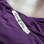 Michael Stars Deep Purple Cross Wrap Neck Sleeveless Knit Top One Size Photo 8