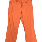 Anthropologie ‎ Paperboy Orange Straight Leg Stretch Casual Chino Capri Pants 6 Photo 0