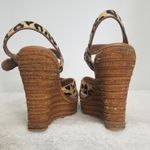 UGG  Calf Hair Leopard/Cheetah Jazmine Sandal Wedge Espidrille Heels Photo 5