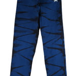 SoulCycle Skull Blue Black Tie Dye Cropped Leggings Women's Size Small Capri Photo 0