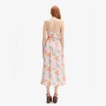 Bardot NWT Lola Corset Midi Dress In Apricot Floral small Photo 1