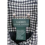 Ralph Lauren Lauren  Houndstooth Wool Blend Blazer Jacket Women's Classic Photo 2