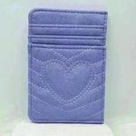 Lavender Love Heart Card Holder Purple Photo 0