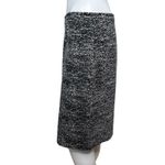 Tahari Skirt Womens 8 Black White Marled Pencil Casual Business Office Preppy Photo 2