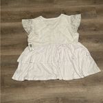 Torrid Super Soft Knit Lace V Neck Short Sleeve Tier Blouse NWT Size 1x 14-16 Photo 2