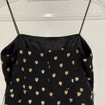 Topshop Kate Moss Romper Gold Hearts black size 6 Photo 6