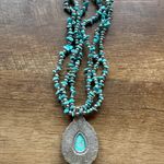Source Unknown  Turquoise Necklace with Silver Accents Photo 6