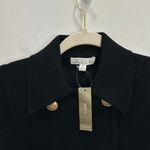 J.Crew Warwick Sweater Blazer Knit Gold Buttons Black Classic Relaxed XXS NWT Photo 8