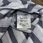 Xirena Beau Button Up Striped Shirt The Blues Metallic Small Blue Photo 8