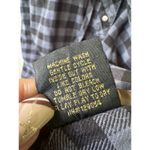 Paris Blues Denim Women's Gingham Button Down Drawstring Waist Shirt Dress M Photo 6