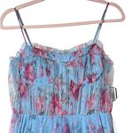 City Studios Juniors’ Blue Floral-Print Bustier Prom Gown size 5/6 NWT Photo 5