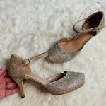 De Blossom Collection  Gold Sparkle Embellished Heels 6.5 Photo 0