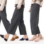 Vince  Slide Sandals 5.5 Rachelle 2 Leather Block Heel Rose Gold Pebbled Photo 2