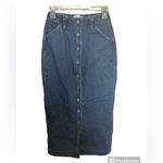 Red Camel  vintage button down midi denim skirt size 3 Photo 0