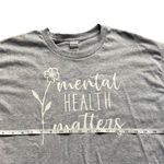 Gildan Mental Health Matters Women’s Gray Graphic T-shirt Photo 1