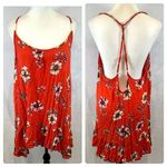 Exist burnt orange strappy backless mini dress size large Photo 1