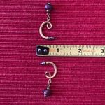 10 pair of vintage retro lavender and purple earrings EVC Photo 8