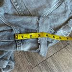 ZARA Gray Denim Paper Bag Shorts High Waist Belt Patch Pocket Size 2 Jean Shorts Photo 11