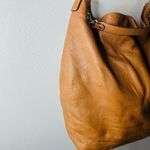 Michael Kors Women's Jetset Brown Leather Gold Chain Handle Shoulder Bag Photo 3