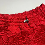 Adidas • Solid Red Quilted Stitch Shorts Photo 4