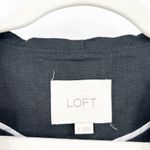 Loft  Womens Black Blazer‎ 100% Linen Office Workwear Summer Career Jacket Size S Photo 2