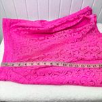 Lilly Pulitzer Meadow Skirt in Fiesta Pink Daisy Lane Lace Zip Size 6 Photo 4