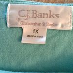 cj banks  Turquoise Sleeveless Embroidered size 1X Photo 5