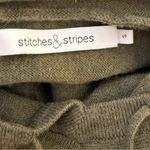 Stitches & Stripes Sweater Beckett Hoodie Olive Green Pullover Thumbholes Small Photo 7