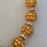 XL Statement Disco Ball Hoop Earrings Gold Photo 3