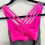 Lululemon Wild Heathered Slate Raspberry Glo Light Workout Tank Bra Hot Pink 2 Photo 6