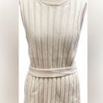 MAISON MARGIELA Knit Vest Dress Sz L Cream‎ Sleeveless Belted backless designer Size L Photo 1