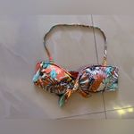 The Bikini Lab  Tropical Oasis Bandeau Bikini Top size L floral Photo 5