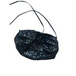 WHITING AND DAVIS Black Vintage Metal Cocktail Clutch Bag Photo 5