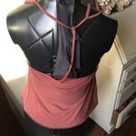 Lulu strappy rose sleeveless crop S top Pink Photo 2