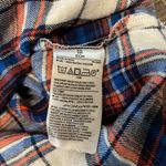 Old Navy Women’s  Blue, Red & Ivory Plaid Long Sleeve Shirt, Size XS Photo 5