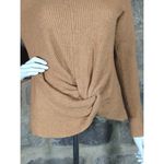 Offline by Aerie Sweater Woman's Size Small Tan Twist Front Neutral Soft Photo 3