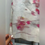 Banana Republic  Watercolor Linen Blend Wrap Pencil Skirt Pockets Size 12 Large Photo 4