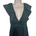 Reformation Fairfield Green Floral Maxi Dress in Coriander Size 2 Photo 3