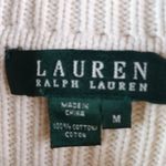 LRL Ralph Lauren M Creme Cotton Sweater Black Size M Photo 5