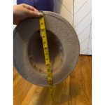 Target  Women’s Brown Beige Wool Blend Panama Fedora Hat Preppy Braid Western Photo 8