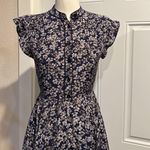 Madewell Floral Silk Dress Photo 3