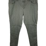 Supplies Skinny Moto Pants Womens Size 20W Olive Green High Rise Outdoor Stretch Photo 0