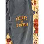 Teddy Fresh  Joggers XS Graphic Sweatpants Bear Logo Relaxed Fit Photo 8